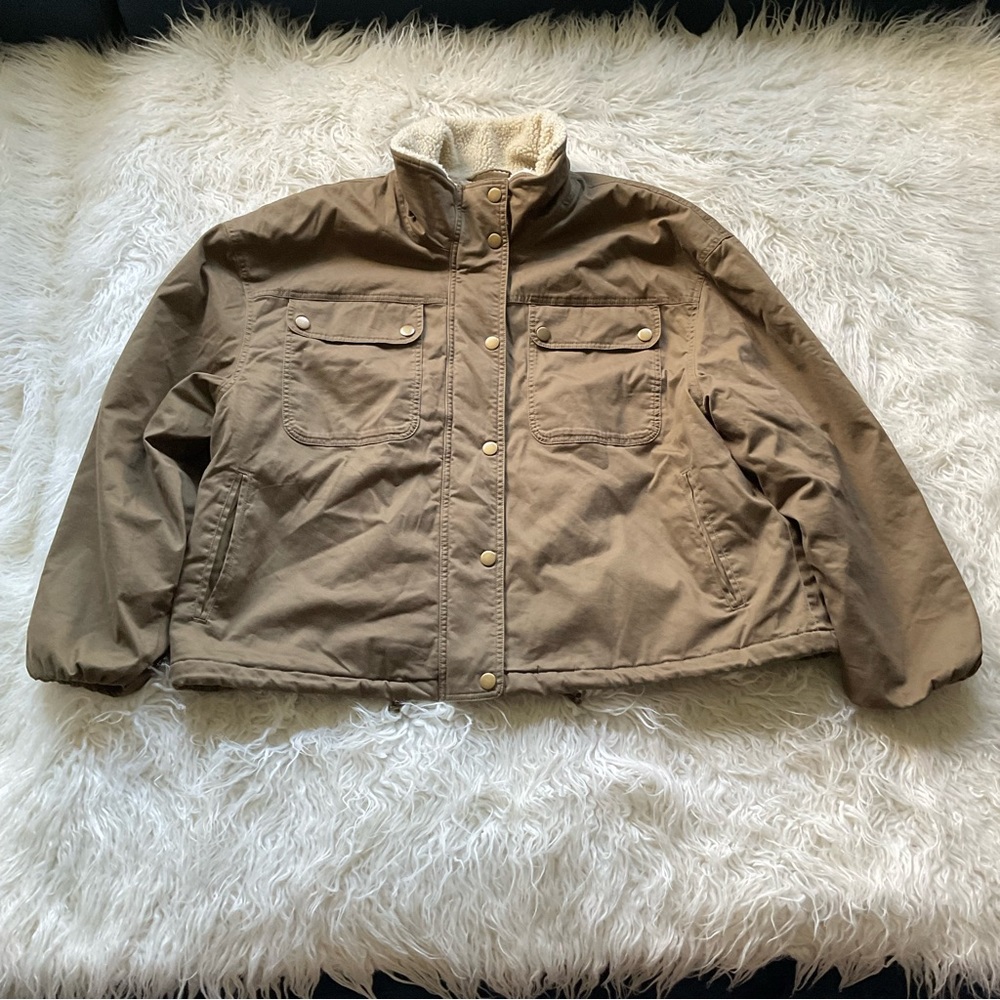 Banana Republic Olive Utility Jacket - Picture 2 of 7